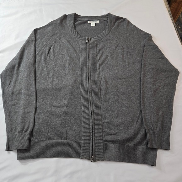 Cutter & Buck Grey Full Zip Long Sleeve Sweater Mens Size 2XL/2TG - Picture 1 of 8